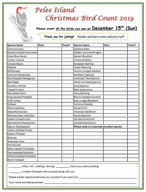 Christmas Bird Count 2019 – The Pelee Island Bird Observatory