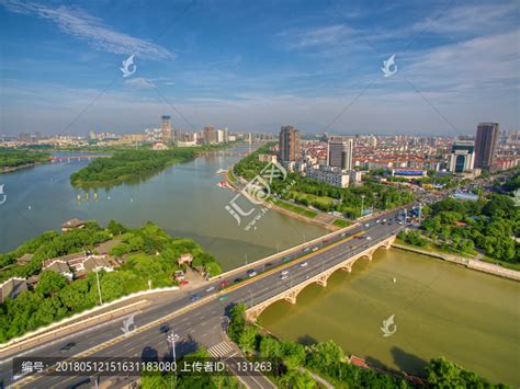 金华婺江通济桥航拍 都市风光 建筑摄影 摄影素材 汇图网