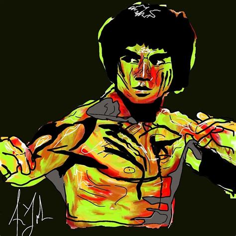 Bruce Lee Digital Art By Aaron Johnson Pixels