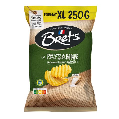 Brets Chips Ondul Es La Paysanne Au Sel De Gu Rande Format Xl G Pas