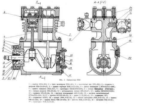 Схема компрессора воздушного: Схема воздушного компрессора с ресивером ...
