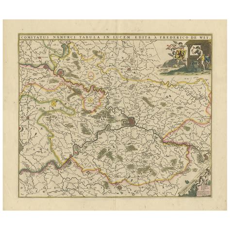 Antique Map Of The Artois Region France By F De Wit Circa For