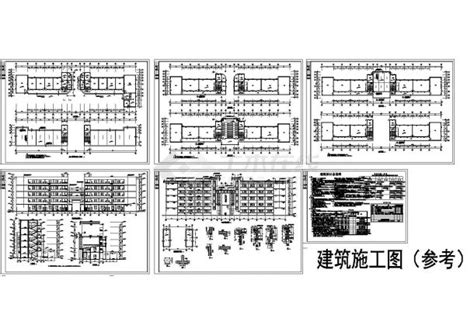 某五层外廊式教学楼建筑扩初图教育建筑土木在线