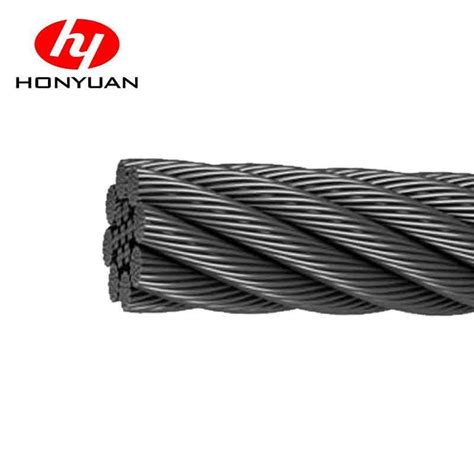 6 19s Iwr Braided Ungalvanized Steel Cable Galvanized Steel Wire Rope China Hot Dipped