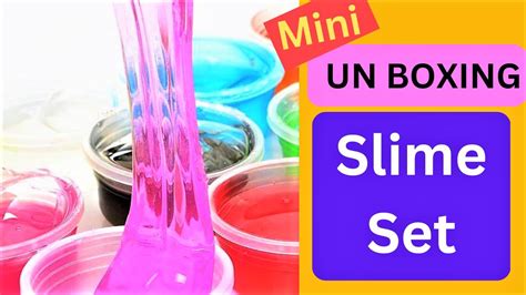 MINI UNBOXING SLIME SET - YouTube