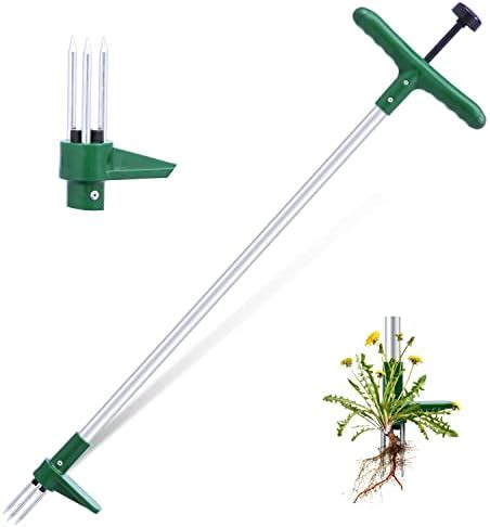 Walensee Weed Puller Stand Up Weeder Hand Tool Long Handle Garden