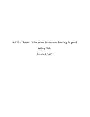 Mba Final Docx Final Project Submission Investment