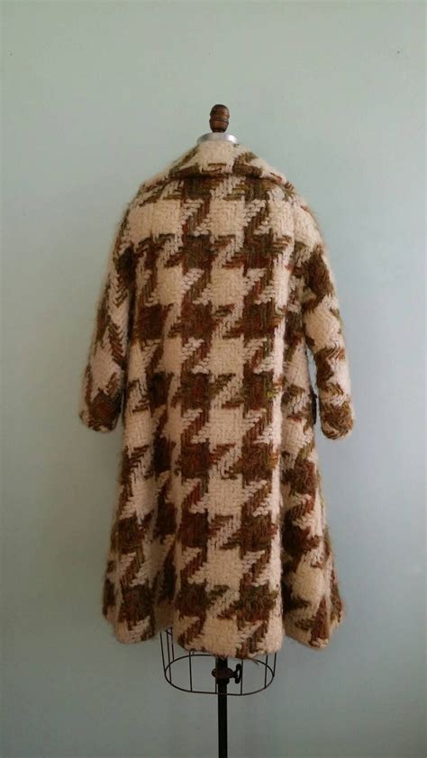 Reserved Vintage 1960s Lilli Ann Houndstooth Swing Coat