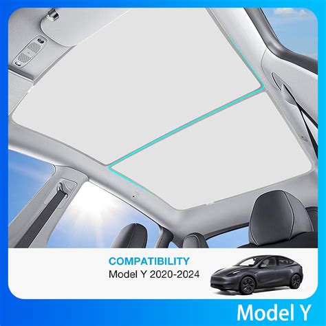 Newest Tesla Model Y Sunshade Roof No Sagging No Gaps Heat