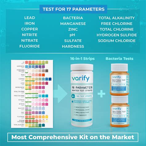 Varify Water Test Kit Drinking Water Test For 17 Parameters