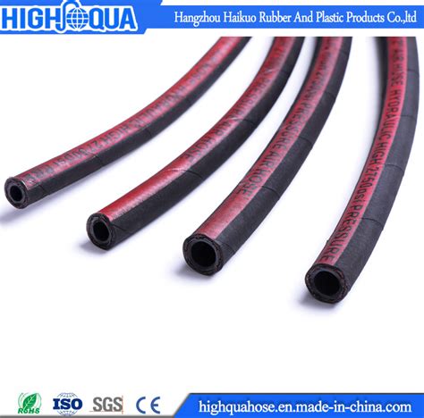 Steel Wire Braided High Pressure Rubber Hose Hydraulic Hose DIN En853