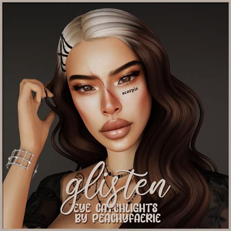 Glisten Catchlights Collection By Peachy Faerie Shiny Eyes Sims 4 Cc