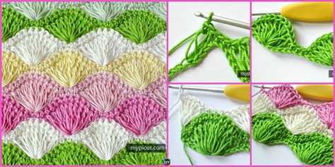 Wavy Shell Stitch Crochet Pattern