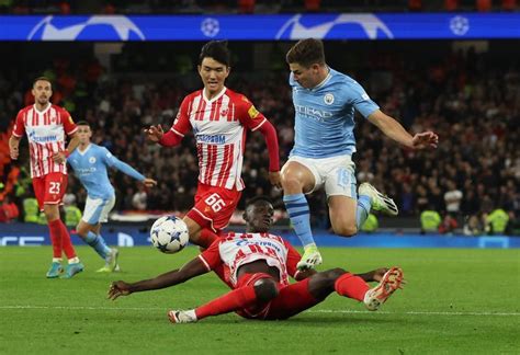 Champions League Man City Beats Crvena Zvezda At Etihad Stadium