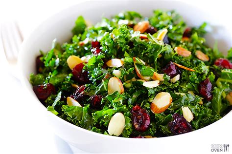 Kale Salad With Warm Cranberry Almond Vinaigrette Kathy Smith