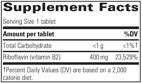 Riboflavin 30 tabs - Natural Wellness Corner