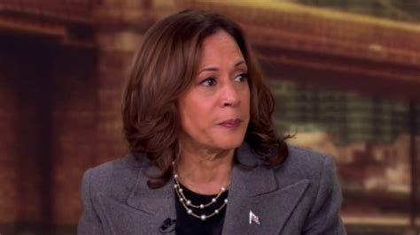 Kamala Harris Tells The View She Cant Think Of Anything She Would