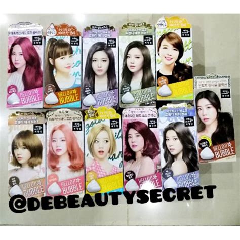 Mise En Scene Bubble Hair Colouring Pewarna Rambut Semir Rambut