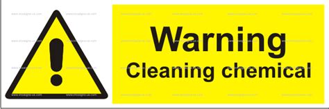 Cleaning Chemical Sign