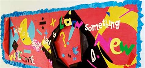 Learn Something New Bulletin Board Idea — Kinderart