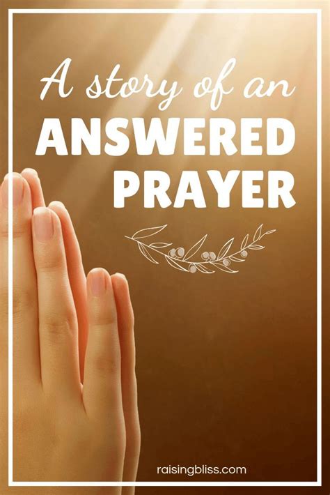 story   answered prayer artofit