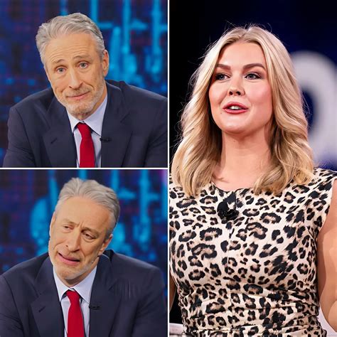 jon stewart and karoline leavitt