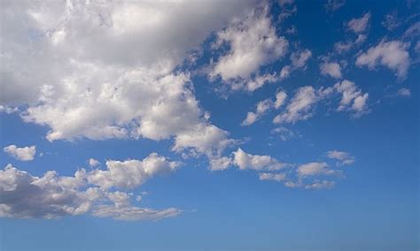 Cumulus Clouds Perfect White In Blue Sky Cumulus Clouds Perfect White