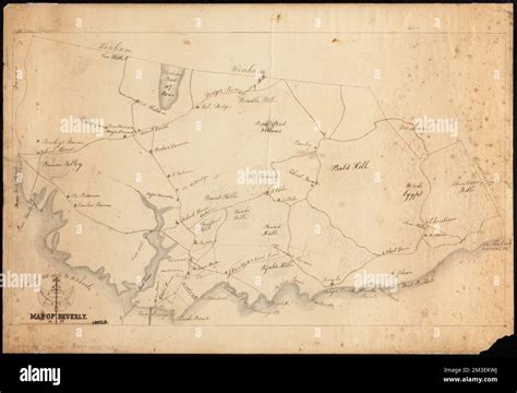 Map Of Beverly Beverly Mass Maps Manuscript Maps Norman B