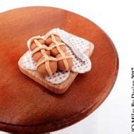 Miniature Hot Cross Buns Board For Dolls House Folksy