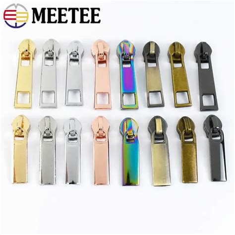 Meetee 10 20Pcs 3 5 Zipper Sliders For Nylon Zippers Clothes Jacket Zip