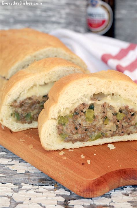 Steak And Cheese Stuffed French Bread Recipe