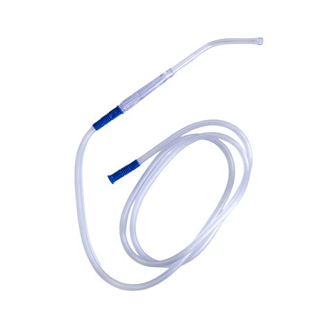 Disposable Medical PVC Suction Connecting Tube With Yankauer Handle