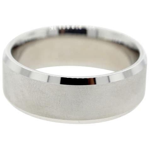 white gold wedding band man 3