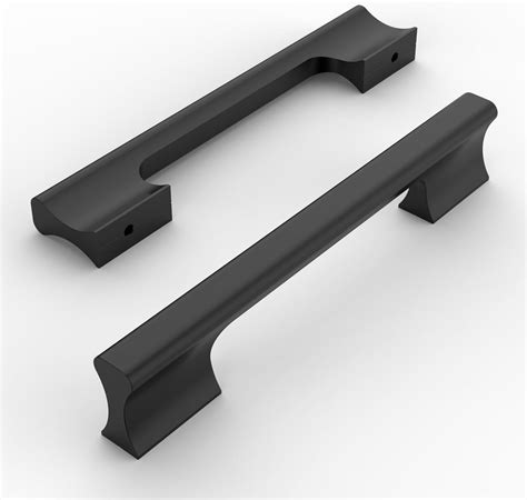 Amerdeco Pack Matte Black Cabinet Pulls Inch Mm Hole Centers