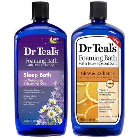 Dr Teal's Foaming Bath Combo Pack - Melatonin Sleep Soak (34 fl oz