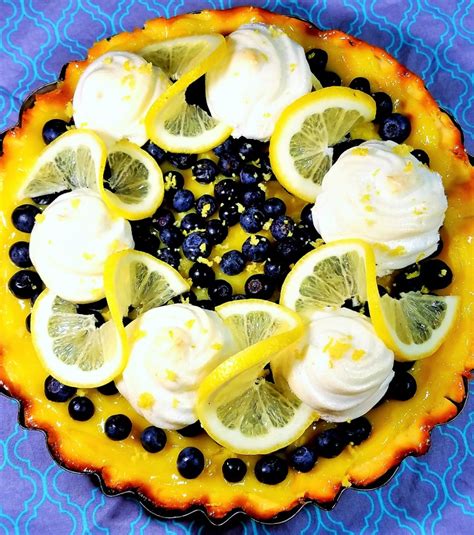 Lemon Curd Blueberry Tart Girl Chef Tastes