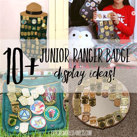 10+ junior ranger badge display ideas! - Explore More Clean Less