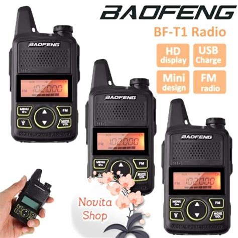 Jual PAKET 3 Unit HT Baofeng Bf T1 Sudah Terkoneksi Dengan Baik