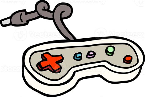 Controlador De Juegos De Dibujos Animados Estilo Doodle Dibujado A Mano 45141899 Png