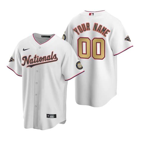 Men S Washington Nationals Custom Nike Red Stitched Mlb Cool Base