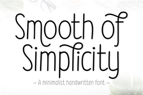 Smooth Of Simplicity Font By Creative Fabrica Fonts · Creative Fabrica