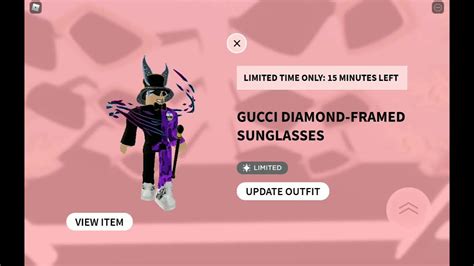 Buying The Limited Gucci Diamond Framed Sunglasses In Roblox Good Idea Youtube