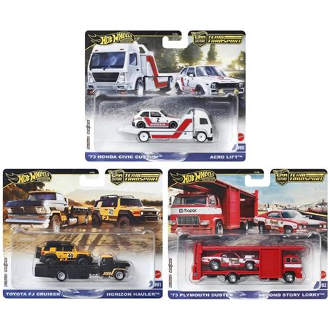Hot Wheels 2025 Premium Team Transport Mix 3 Set Of 3 MINIATURE TOY SHOP