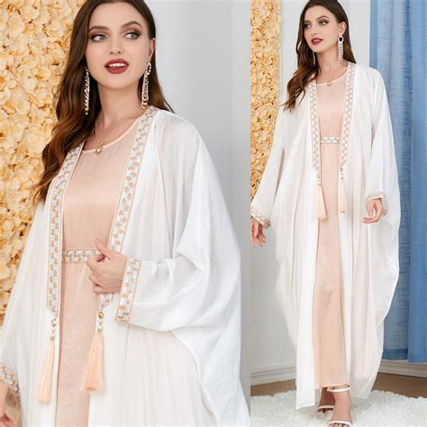 Hijab Mu Ulmano Define Eid Ramadan Aberto Abaya Kaftan Jilbab Vestido