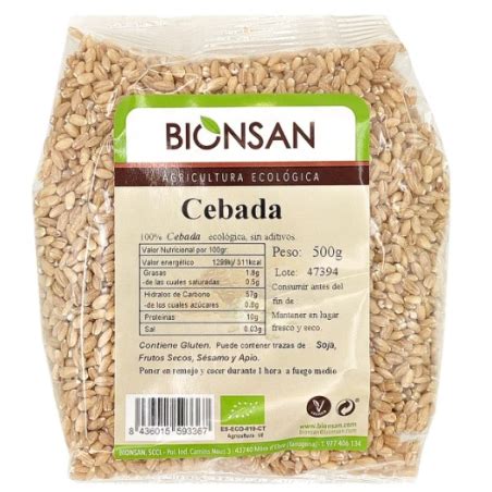 Cebada Grano Eco G Bionsan