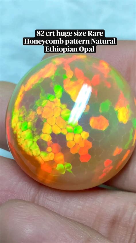 Crt Huge Size Rare Honeycomb Pattern Natural Ethiopian Opal