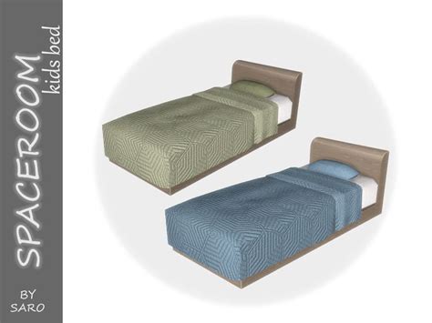 Sims 4 — Kids Bed By Ssr99 — A Slightly Messy Kids Bed Comes In