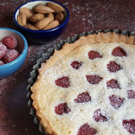 Raspberry Frangipane Tart With Sweet Shortcrust Pastry Veggie Ideas