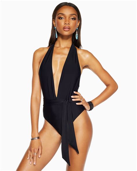 Verona Halter One Piece Swimsuit In White Ramy Brook