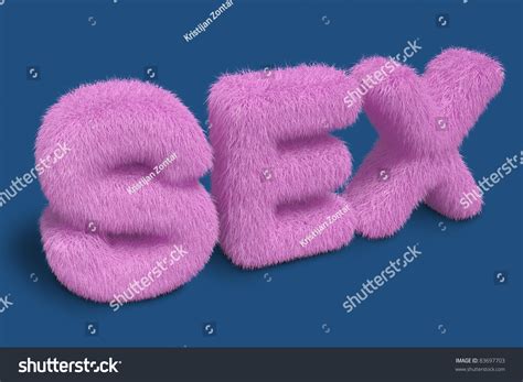 Furry Sex Letters On Blue Background Stock Illustration 83697703